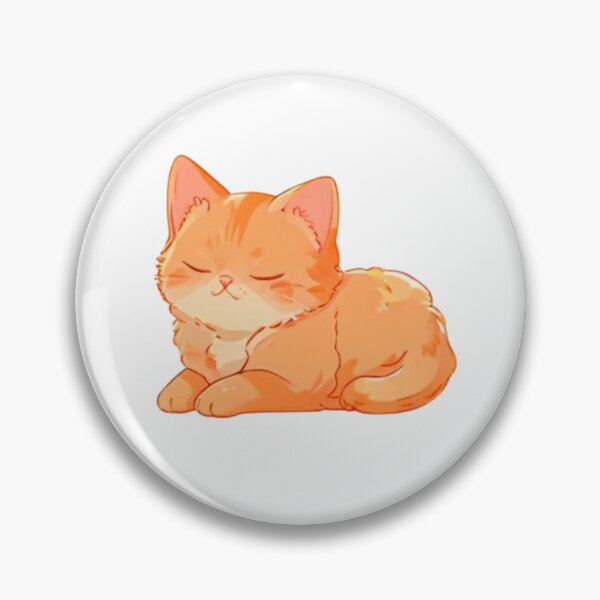 Item preview, Sleepy Orange cat napping  designed and sold by KorArtStudio.