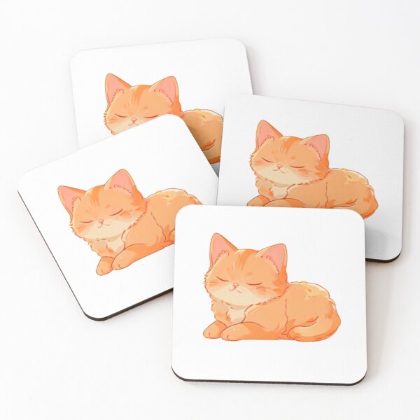 Item preview, Sleepy Orange cat napping  designed and sold by KorArtStudio.