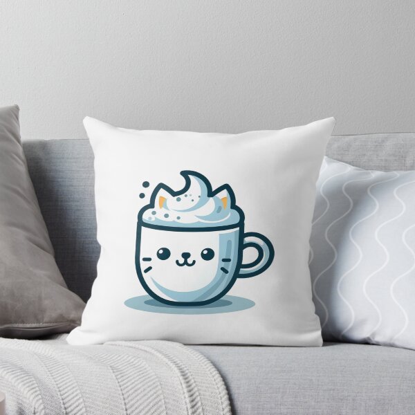 Artikelvorschau, Niedliche Tasse Kaffee mit Milch lächelnder Katze entworfen und verkauft von Creative-zone06.