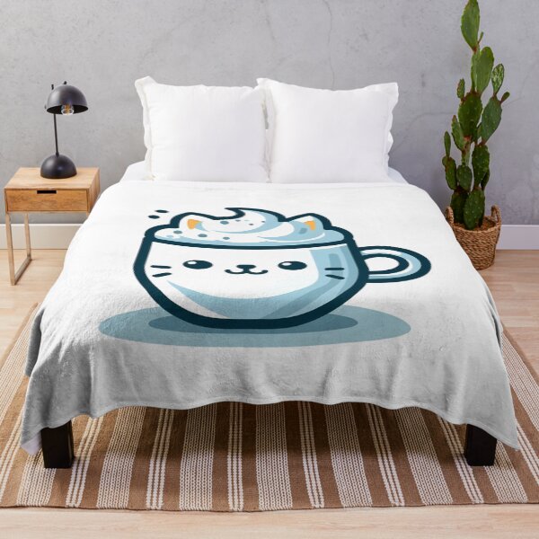 Item preview, Cute Cup of coffee with milk smiling cat designed and sold by Creative-zone06.