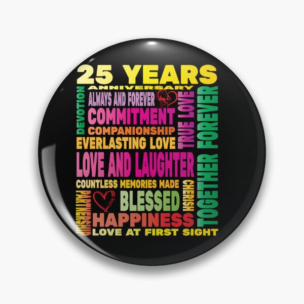 Item preview, 25 Years Anniversary of Love Happy Marriage Couple Lovers  designed and sold by angy2017.