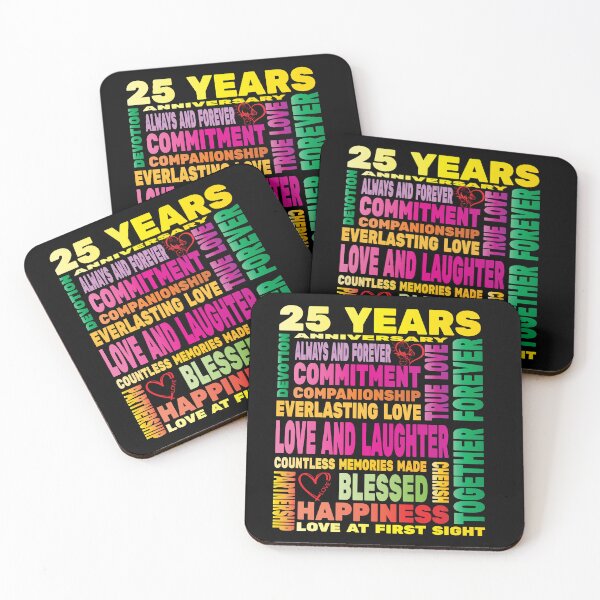 Item preview, 25 Years Anniversary of Love Happy Marriage Couple Lovers  designed and sold by angy2017.