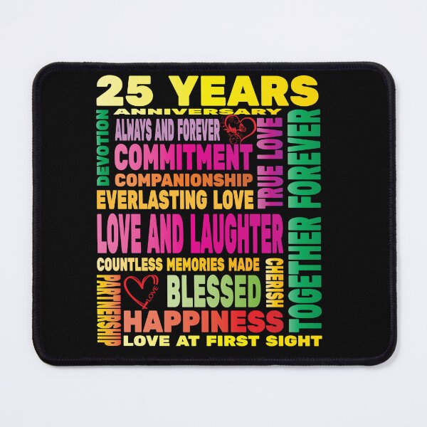Item preview, 25 Years Anniversary of Love Happy Marriage Couple Lovers  designed and sold by angy2017.