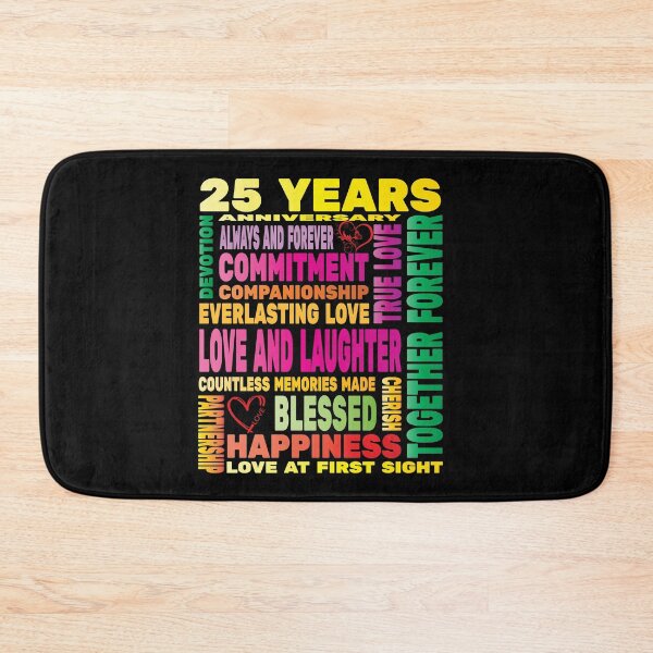 Item preview, 25 Years Anniversary of Love Happy Marriage Couple Lovers  designed and sold by angy2017.