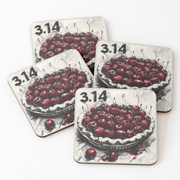 Item preview, Pi Day Brilliance- Cherries and 3.14 Unite in Our Stunning PIE Design AI Generated designed and sold by OlfactoART Studio.