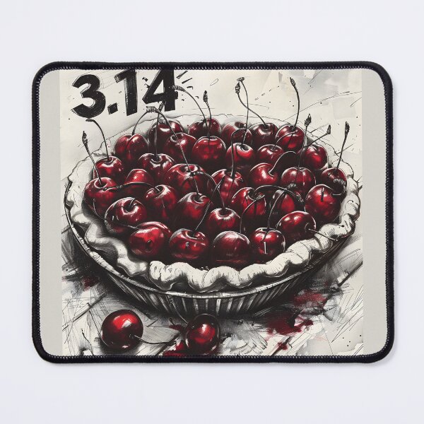 Item preview, Pi Day Brilliance- Cherries and 3.14 Unite in Our Stunning PIE Design AI Generated designed and sold by OlfactoART Studio.