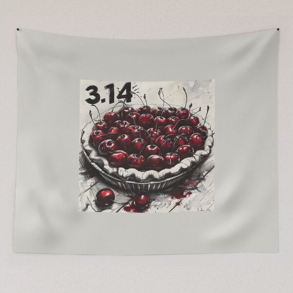 Item preview, Pi Day Brilliance- Cherries and 3.14 Unite in Our Stunning PIE Design AI Generated designed and sold by OlfactoART Studio.