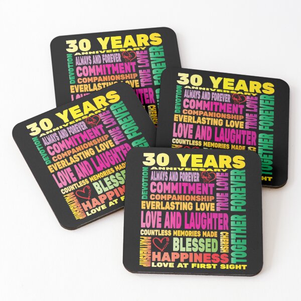Item preview, 30 Years Anniversary of Love Happy Marriage Couple Lovers  designed and sold by angy2017.