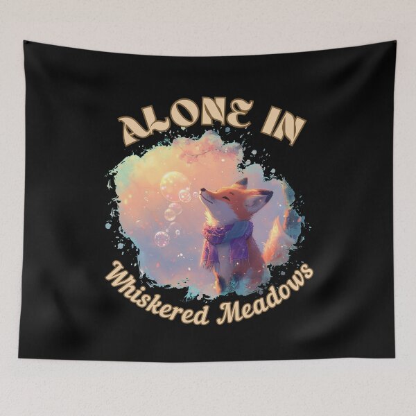 Item preview, Alone in Whiskered Meadows. realistic fox designed and sold by FoxVibes.