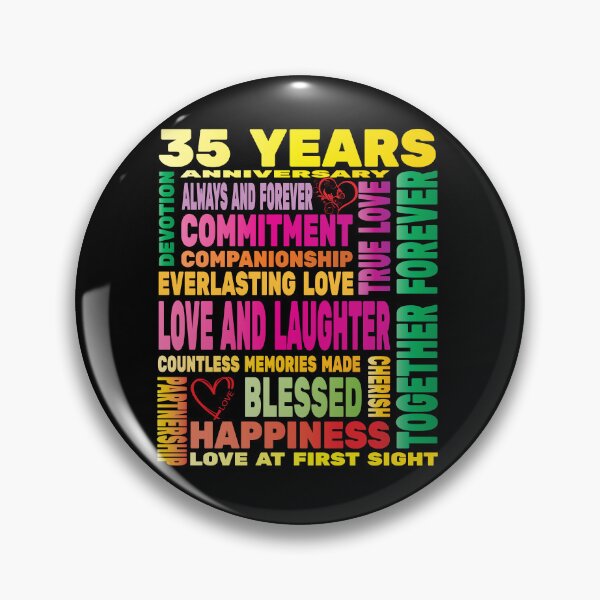 Item preview, 35 Years Anniversary of Love Happy Marriage Couple Lovers  designed and sold by angy2017.