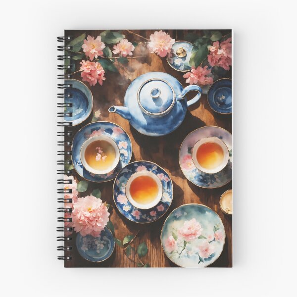 Item preview, watercolor japanese still life of tea designed and sold by soulfulpalette.