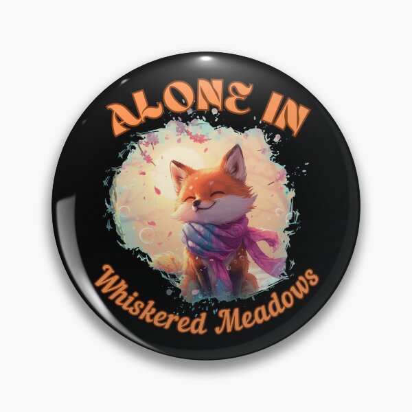 Item preview, Alone in Whiskered Meadows. fox watercolor designed and sold by FoxVibes.