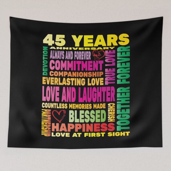 Item preview, 45 Years Anniversary of Love Happy Marriage Couple Lovers  designed and sold by angy2017.