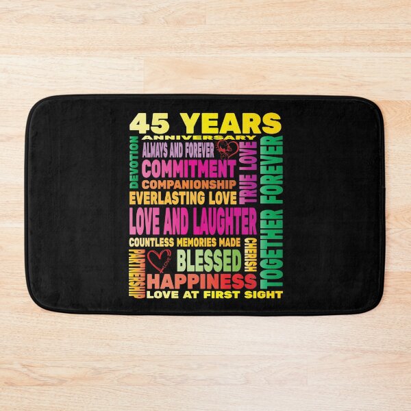 Item preview, 45 Years Anniversary of Love Happy Marriage Couple Lovers  designed and sold by angy2017.