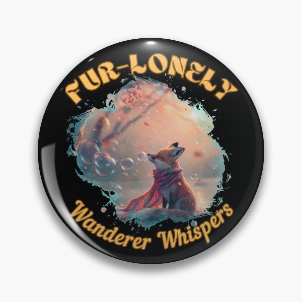 Item preview, Fur-lonely Wanderer Whispers. fox saying designed and sold by FoxVibes.