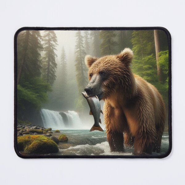 Item preview, Wilderness Wanderer - Bear's Majestic Roam in Untamed Lands designed and sold by ProgressMagnet.