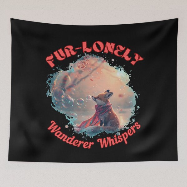 Item preview, Fur-lonely Wanderer Whispers. retro fox designed and sold by FoxVibes.