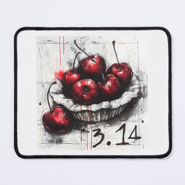 Item preview, Artistic Celebration- Cherry PIE's Vibrant 3.14 Elegance for Pi Day Generative AI designed and sold by OlfactoART Studio.