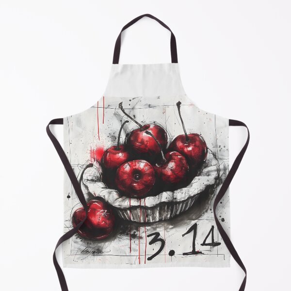 Item preview, Artistic Celebration- Cherry PIE's Vibrant 3.14 Elegance for Pi Day Generative AI designed and sold by OlfactoART Studio.