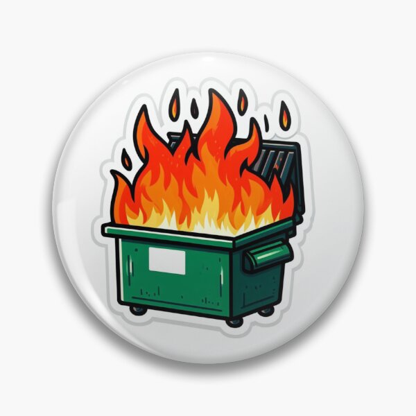 Item preview, Cute Cartoon Dumpster Fire Sticker designed and sold by Pranko.