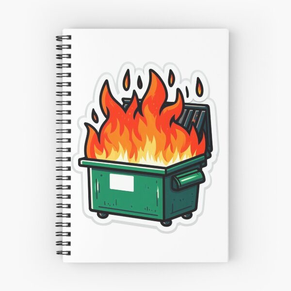 Item preview, Cute Cartoon Dumpster Fire Sticker designed and sold by Pranko.