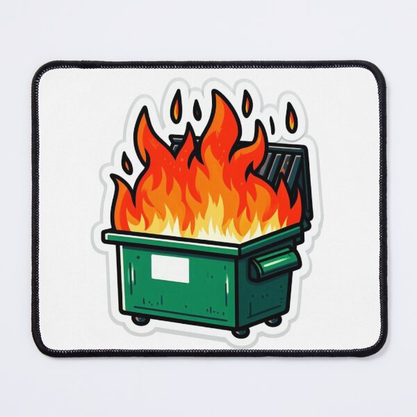 Item preview, Cute Cartoon Dumpster Fire Sticker designed and sold by Pranko.