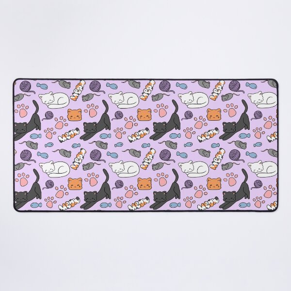 Item preview, Cat themed repeating pattern designed and sold by dreamsclouds.