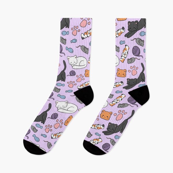 Item preview, Cat themed repeating pattern designed and sold by dreamsclouds.