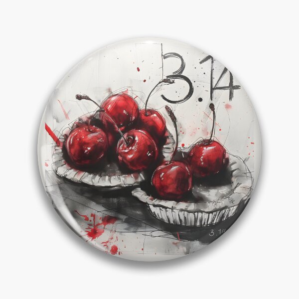 Item preview, Savor the Pi- Cherishing 3.14 in our Vibrant Cherry PIE Design AI Generated designed and sold by OlfactoART Studio.