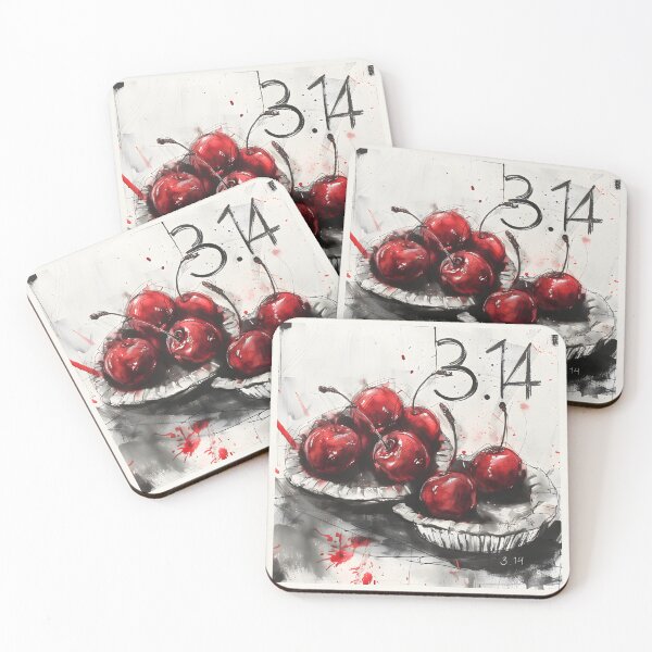 Item preview, Savor the Pi- Cherishing 3.14 in our Vibrant Cherry PIE Design AI Generated designed and sold by OlfactoART Studio.