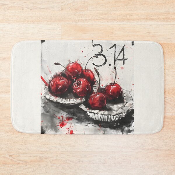 Item preview, Savor the Pi- Cherishing 3.14 in our Vibrant Cherry PIE Design AI Generated designed and sold by OlfactoART Studio.