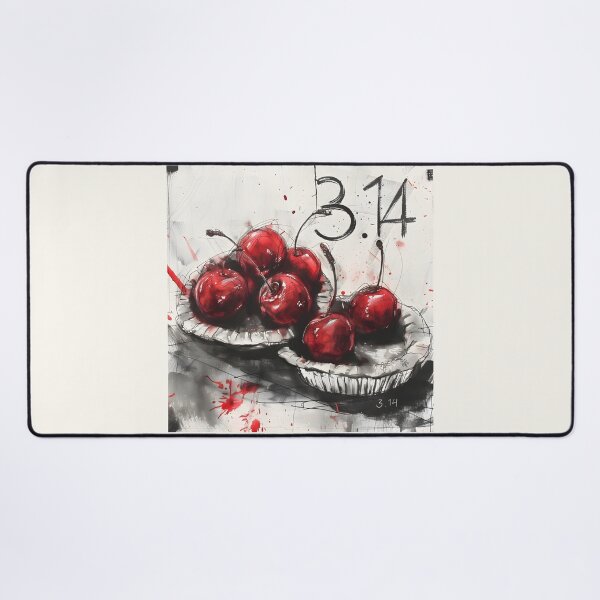 Item preview, Savor the Pi- Cherishing 3.14 in our Vibrant Cherry PIE Design AI Generated designed and sold by OlfactoART Studio.