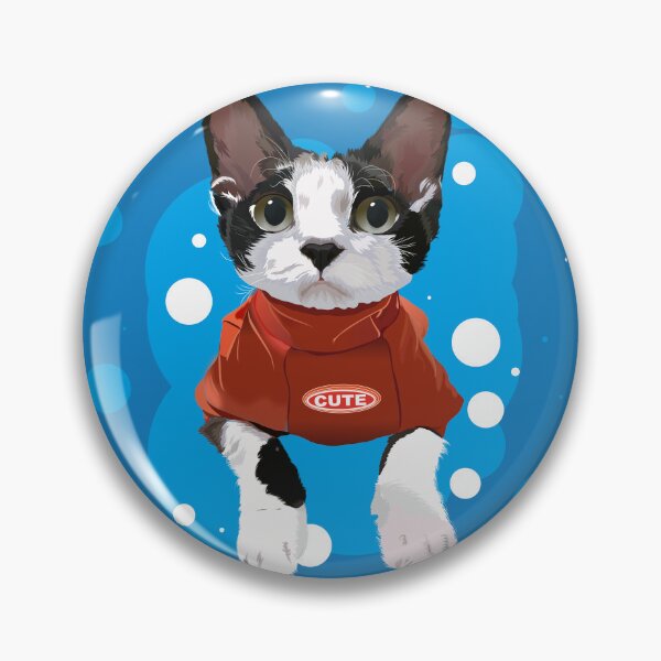 Item preview, Illustrated cute cat wearing a t-shirt designed and sold by hateeyes.