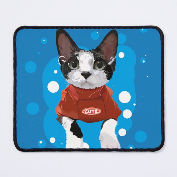 Item preview, Illustrated cute cat wearing a t-shirt designed and sold by hateeyes.