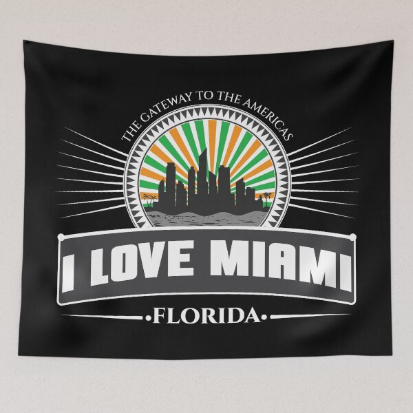 Item preview, Miami Skyline - The Gateway to the Americas, I Love Miami designed and sold by patriotwardrobe.
