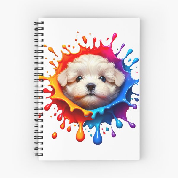 Item preview, Cute Little Puppy In A Color Splash Paint  designed and sold by Tamer ⭐⭐⭐⭐⭐.