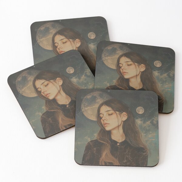 Item preview, Lunar Gaze, Velvet Night designed and sold by ArtGentle.