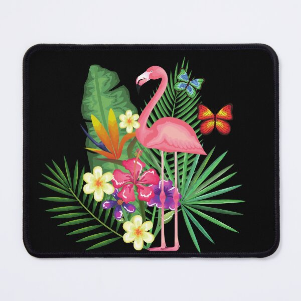 Item preview, pink flamingo with colorful colors designed and sold by DesignbyMorena.