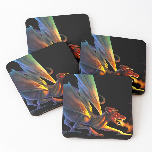 Item preview, Fire Dragon Panel designed and sold by Elyse Illustrations.
