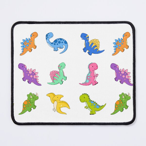 Item preview, Colorful Cute Baby Dino Set - Neon - Dinosaur Lovers Gift designed and sold by patternjp.