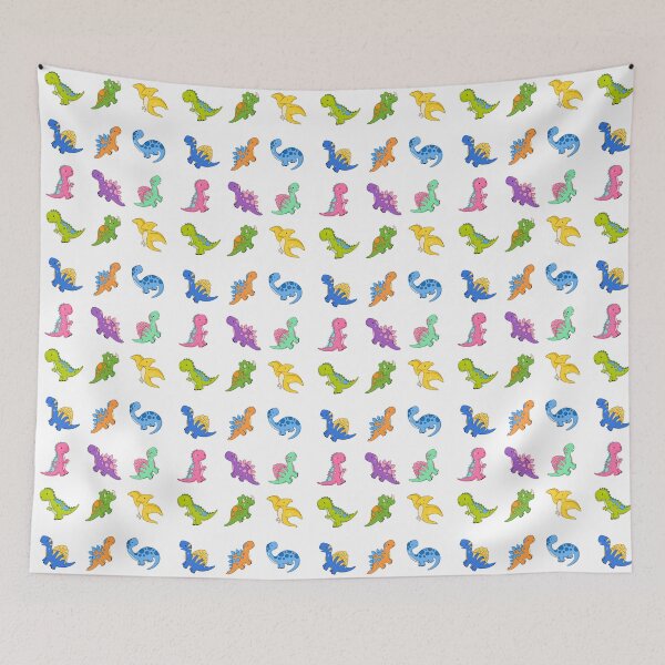 Item preview, Colorful Cute Baby Dino Set - Neon -  Dinosaur Lovers Gift designed and sold by patternjp.