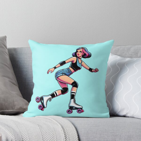 Item preview, Woman Rollerskating designed and sold by PinUpPizzazz.