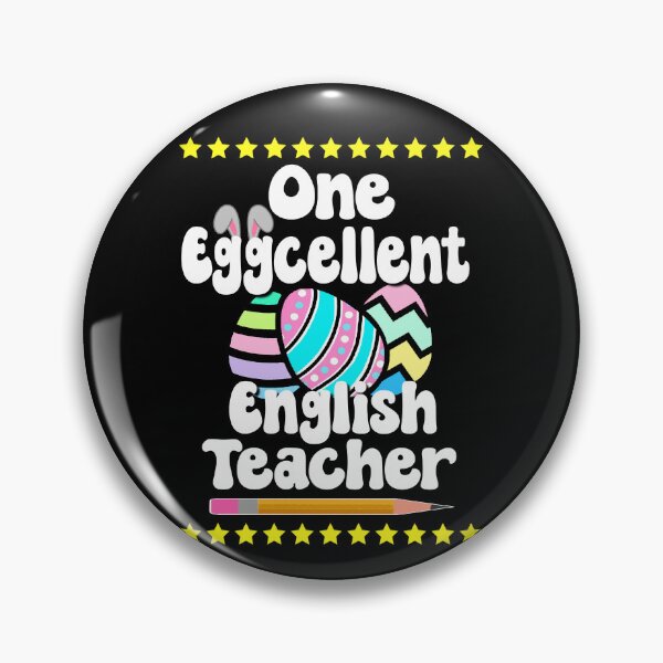 Item preview, One Eggcellent English Teacher Happy Easter Hoppy Egg Bunny Tutor Professor designed and sold by FlorenciaBliss.