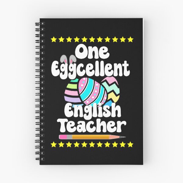 Item preview, One Eggcellent English Teacher Happy Easter Hoppy Egg Bunny Tutor Professor designed and sold by FlorenciaBliss.