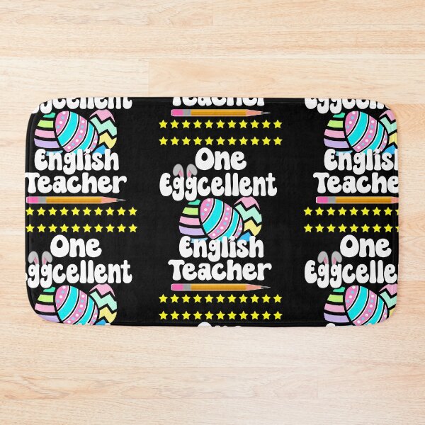 Item preview, One Eggcellent English Teacher Happy Easter Hoppy Egg Bunny Tutor Professor designed and sold by FlorenciaBliss.