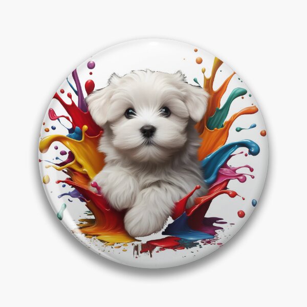Item preview, Cute Little Puppy In A Color Splash Paint  designed and sold by Tamer ⭐⭐⭐⭐⭐.