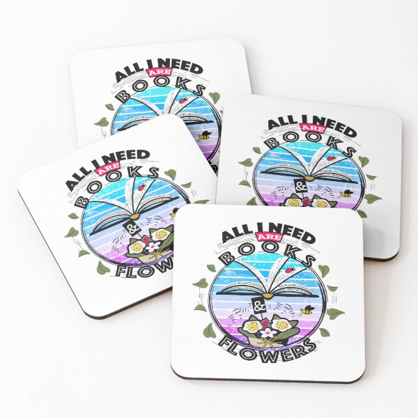 Item preview, All I need are books and flowers - round dark designed and sold by catnbloom.