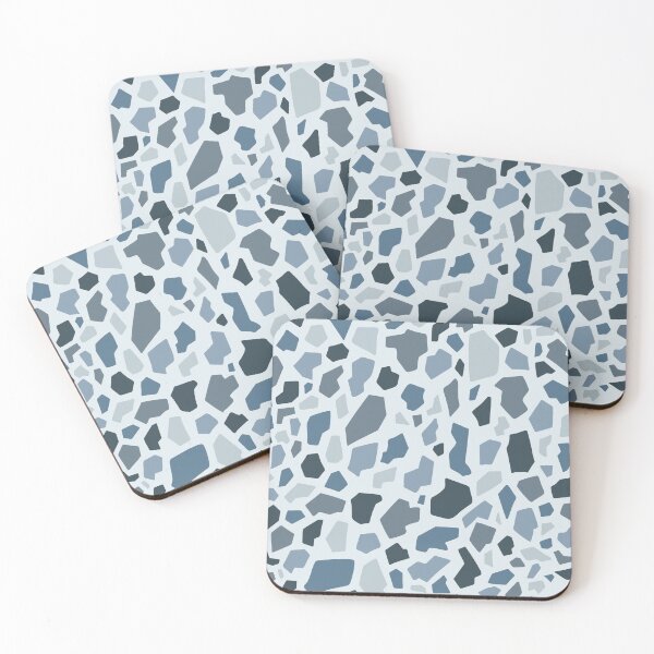 Item preview, Blue Abstract Stony Pattern designed and sold by art-by-soma.