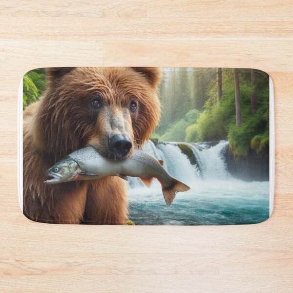 Item preview, Forest Guardian - Stalwart Bear in Wooded Realm designed and sold by ProgressMagnet.