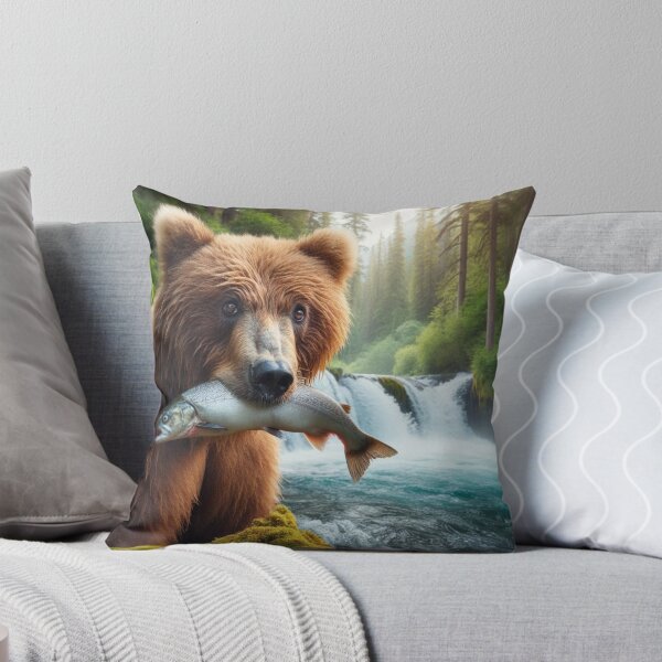 Item preview, Forest Guardian - Stalwart Bear in Wooded Realm designed and sold by ProgressMagnet.